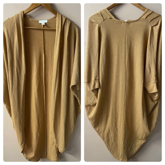 14th & Union Tan Open Front LightWeight Cardigan Size XS EUC - Picture 2 of 12